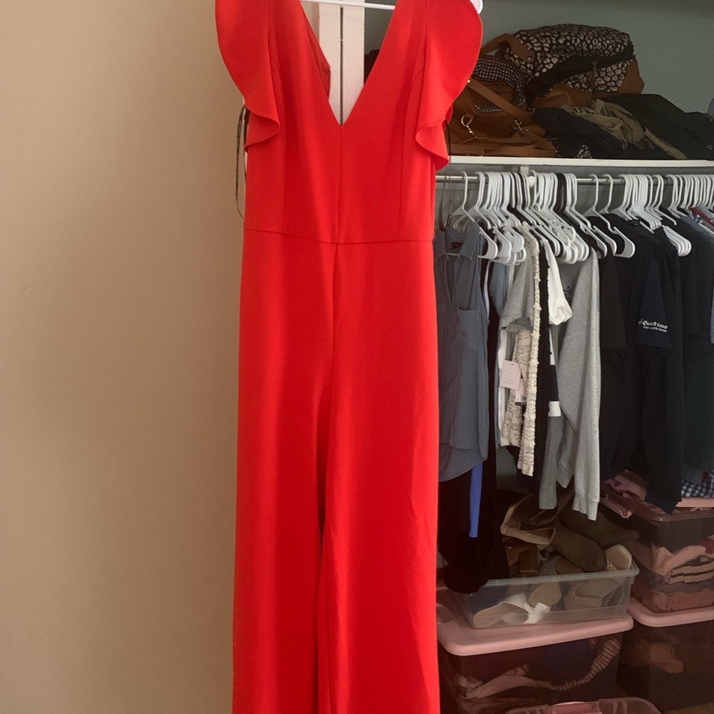Rachel Roy red jumpsuit